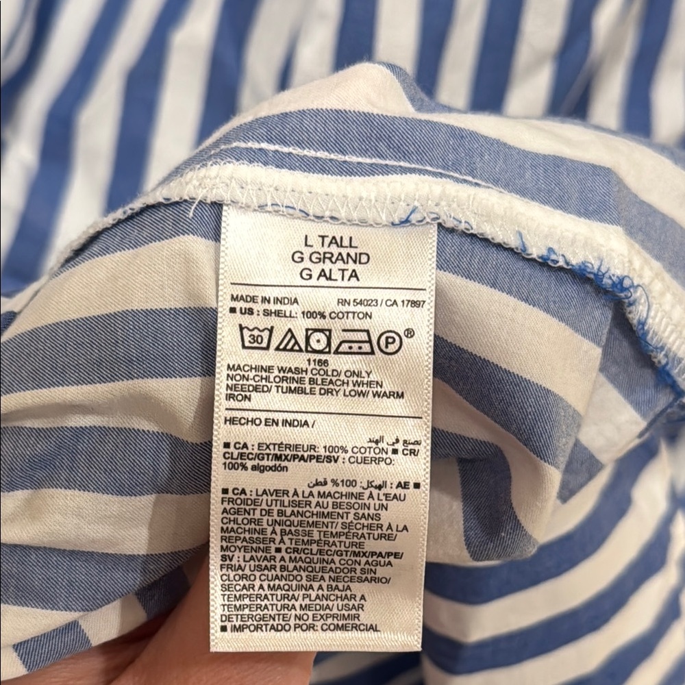 Sold! ❤️Old Navy White and Blue A-Line Midi Skirt and Top, new ✨! - Picture 5 of 10
